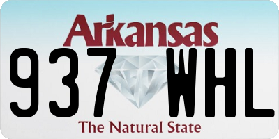 AR license plate 937WHL