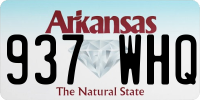 AR license plate 937WHQ