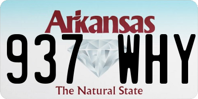 AR license plate 937WHY