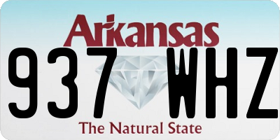 AR license plate 937WHZ