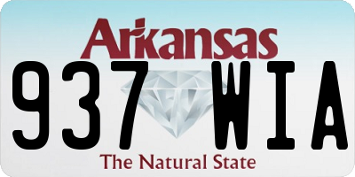 AR license plate 937WIA