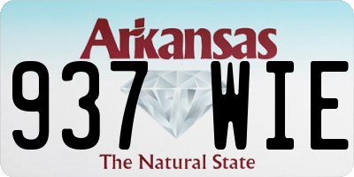 AR license plate 937WIE