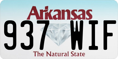 AR license plate 937WIF