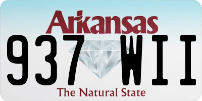 AR license plate 937WII