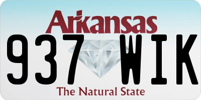 AR license plate 937WIK