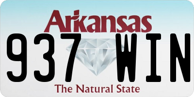 AR license plate 937WIN