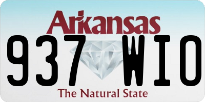 AR license plate 937WIO