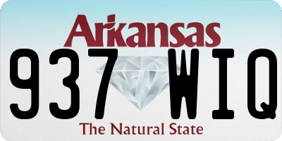 AR license plate 937WIQ