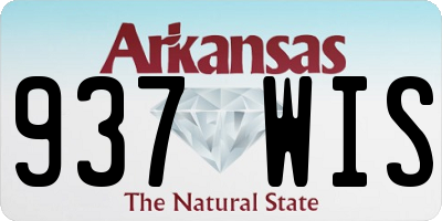AR license plate 937WIS