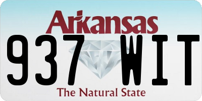 AR license plate 937WIT