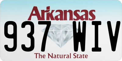AR license plate 937WIV