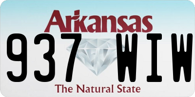 AR license plate 937WIW