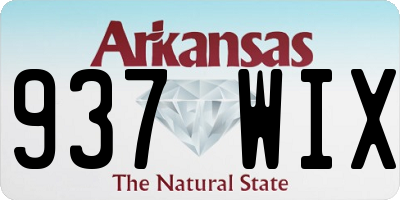 AR license plate 937WIX