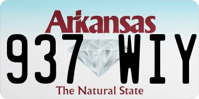 AR license plate 937WIY