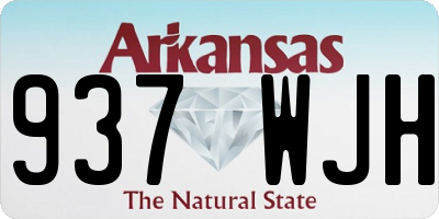 AR license plate 937WJH