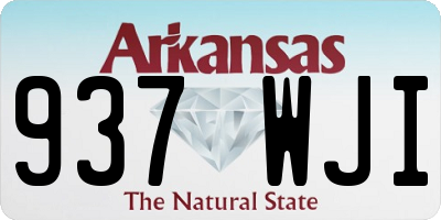 AR license plate 937WJI