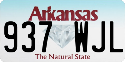 AR license plate 937WJL