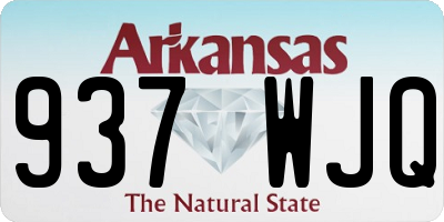 AR license plate 937WJQ