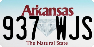 AR license plate 937WJS