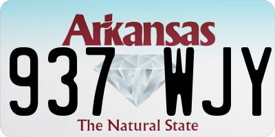 AR license plate 937WJY