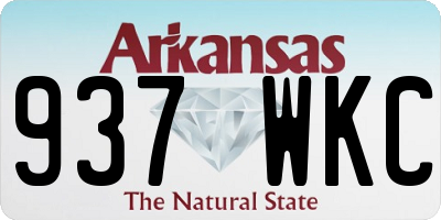 AR license plate 937WKC