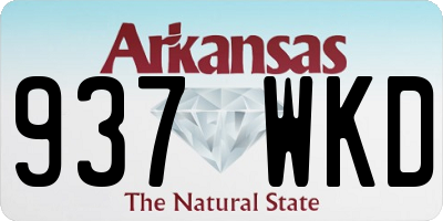 AR license plate 937WKD