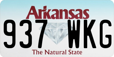 AR license plate 937WKG