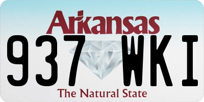 AR license plate 937WKI