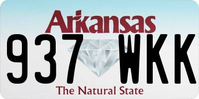 AR license plate 937WKK