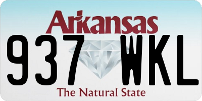 AR license plate 937WKL