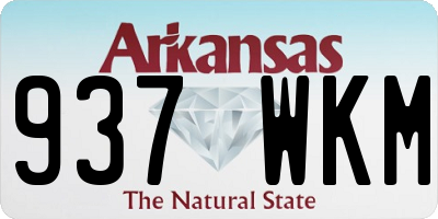 AR license plate 937WKM