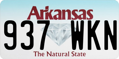 AR license plate 937WKN