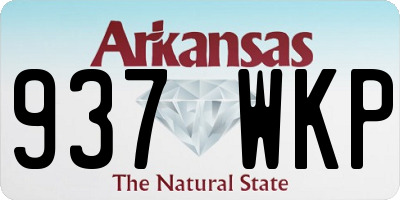 AR license plate 937WKP
