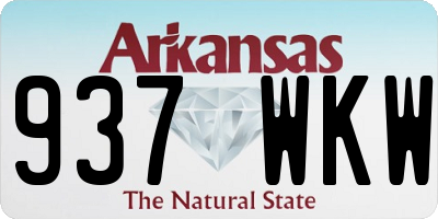 AR license plate 937WKW