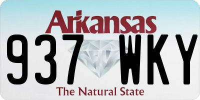 AR license plate 937WKY