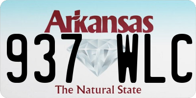 AR license plate 937WLC