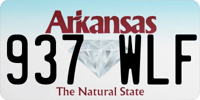 AR license plate 937WLF