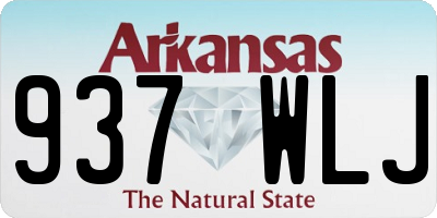 AR license plate 937WLJ