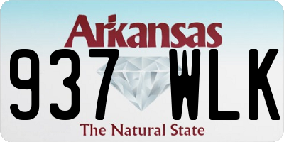AR license plate 937WLK