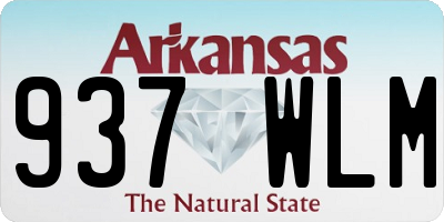 AR license plate 937WLM