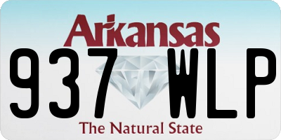 AR license plate 937WLP