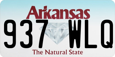 AR license plate 937WLQ