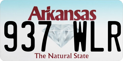 AR license plate 937WLR