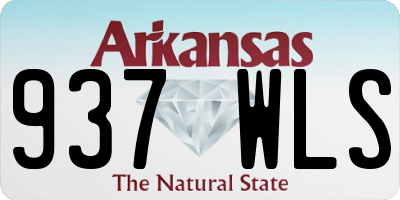 AR license plate 937WLS