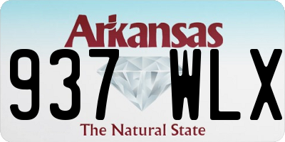 AR license plate 937WLX