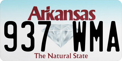 AR license plate 937WMA