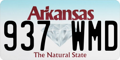 AR license plate 937WMD