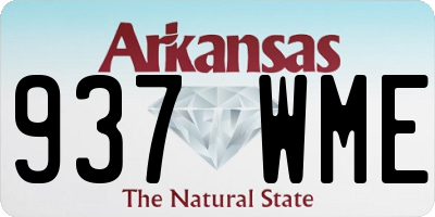 AR license plate 937WME