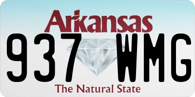 AR license plate 937WMG