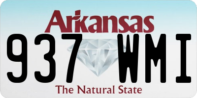 AR license plate 937WMI